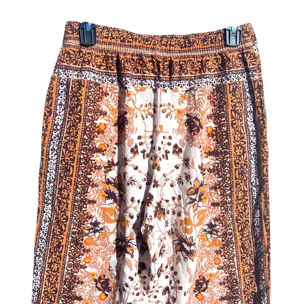 Anthropologie Floral Printed Linen Joggers Pants Boho Size 4 - Picture 8 of 9